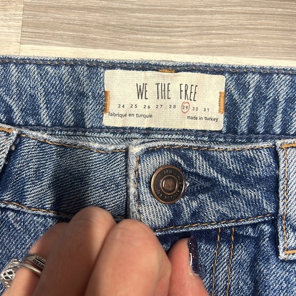 We the free blue denim skirt size 29 - Picture 5 of 7